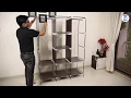 KUMAKA Foldable Wardrobe Follow the assembly steps
