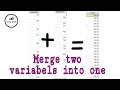 How to Merge two variable into one using SPSS