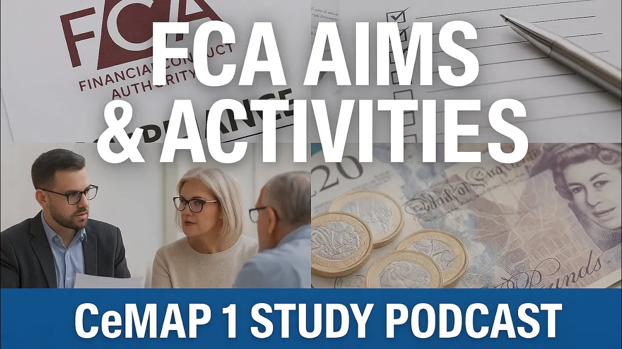FCA Aims and Activities Explained | CeMAP 1 Revision Podcast