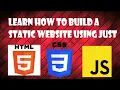 Build A Simple Static Website Using HTML 5 CSS 3 and JS Tutorial