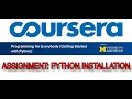 Coursera Python For Everybody EP-1 Assignment Python Installation Solution Shoeb Solves