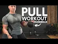 Lagu DUMBBELL PULL WORKOUT at HOME (BACK, BICEPS, REAR DELTS)
