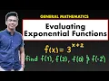 Evaluating Exponential Functions General Mathematics MathTeacherGon