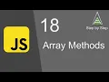JavaScript Beginners Tutorial 18 Array Methods