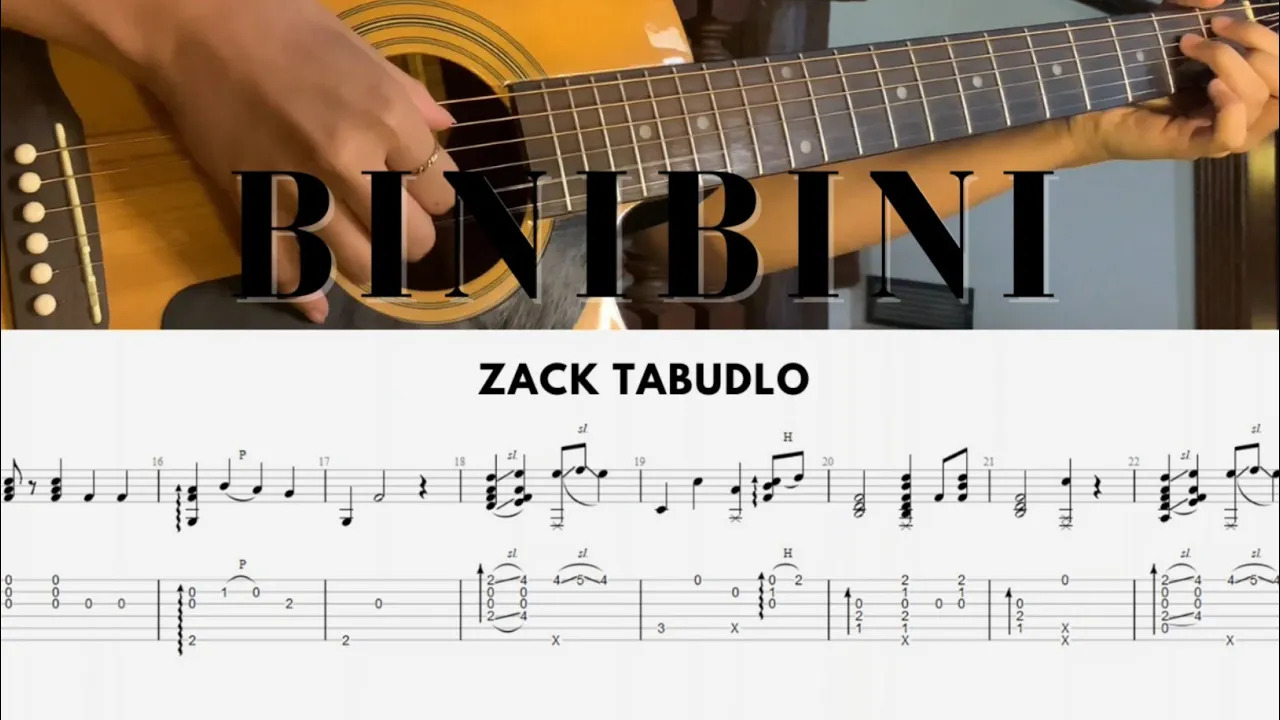 Binibini - Zack Tabudlo (Fingerstyle Guitar TABS)