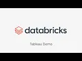 Demo Connect to Tableau Desktop from Databricks