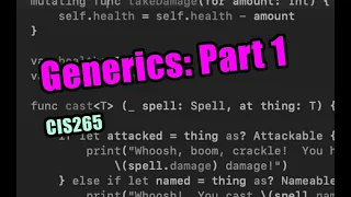 Generics Part 1 feat Protocols and Typealias