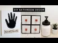DIY BATHROOM DECOR - Mason Jar Soap Dispenser Organizer Sign Dusty Hues