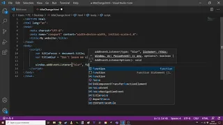 Tutorial to change title of an HTML document while browsing HTML and JavaScript tutorial