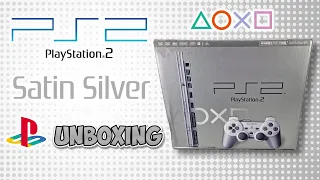 Sony PlayStation 2 PS2 Satin Silver SCPH 75000 SSS Unboxing Review