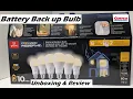 Light Bulb with Battery Back Up Unboxing Review COSTCO