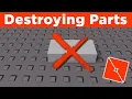 Destroy Parts with Scripts in Roblox Studio
