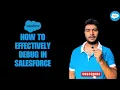 How to effectively debug Apex Salesforce Developer Interview preparation Prospective Manager
