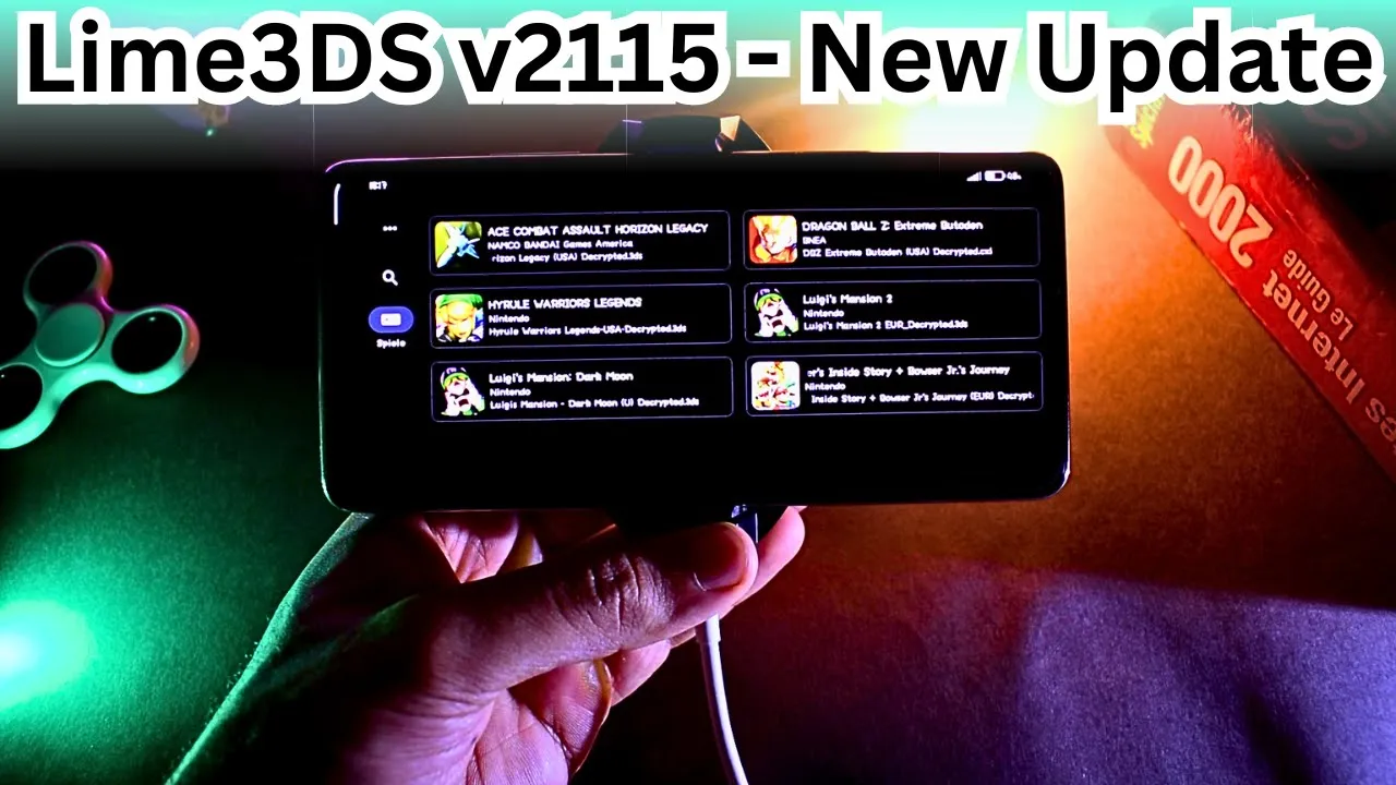 Lime3DS 2115 Emulator Android | New update | The Nintendo 3DS Emulator