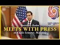 Download Lagu Secretary Rubio meets with the press in Kuala Lumpur, Malaysia