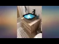 eclife 24 Bathroom Vanity Sink Combo Wall Mounted Natural Cabinet Two Drawers review