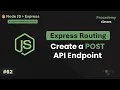 Handle POST Requests in Express Build a Create Hotel API - Body Parsing File Writing Part