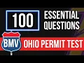 BMV Ohio Permit Test 2026 100 Essential Questions