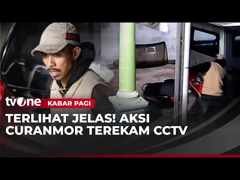 Pencurian Motor Terekam CCTV, Pelaku Angkat Roda Depan