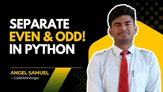 Separate Even Odd Numbers from List in Python Beginner-Friendly Logic