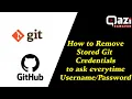 How to git stored credentials to allow re-login again and again