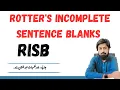 Rotter s Incomplete Sentence Blank Test RISB
