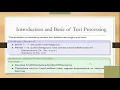 Basic of Text Processing Part 1