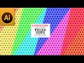 Polka Dot Pattern Dots Pattern Background Modern Style Pattern Illustrator Tutorial