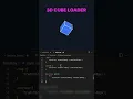 3D cube loader using HTML and CSS