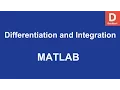 MATLAB Numerical Differentiation and Integration