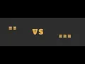 Double Equals vs Triple Equals the truth every JS beginner needs