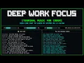 Late Night Deep Work Music - Debugging Refactoring Flow State