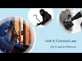 A-Level Law Criminal Law D Property Offences