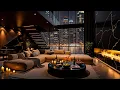 Download Lagu Luxury Riverside Apartment Ambience 🌃 Ethereal Jazz Saxophone Music \u0026 Rain Sounds for Sleep, Relax