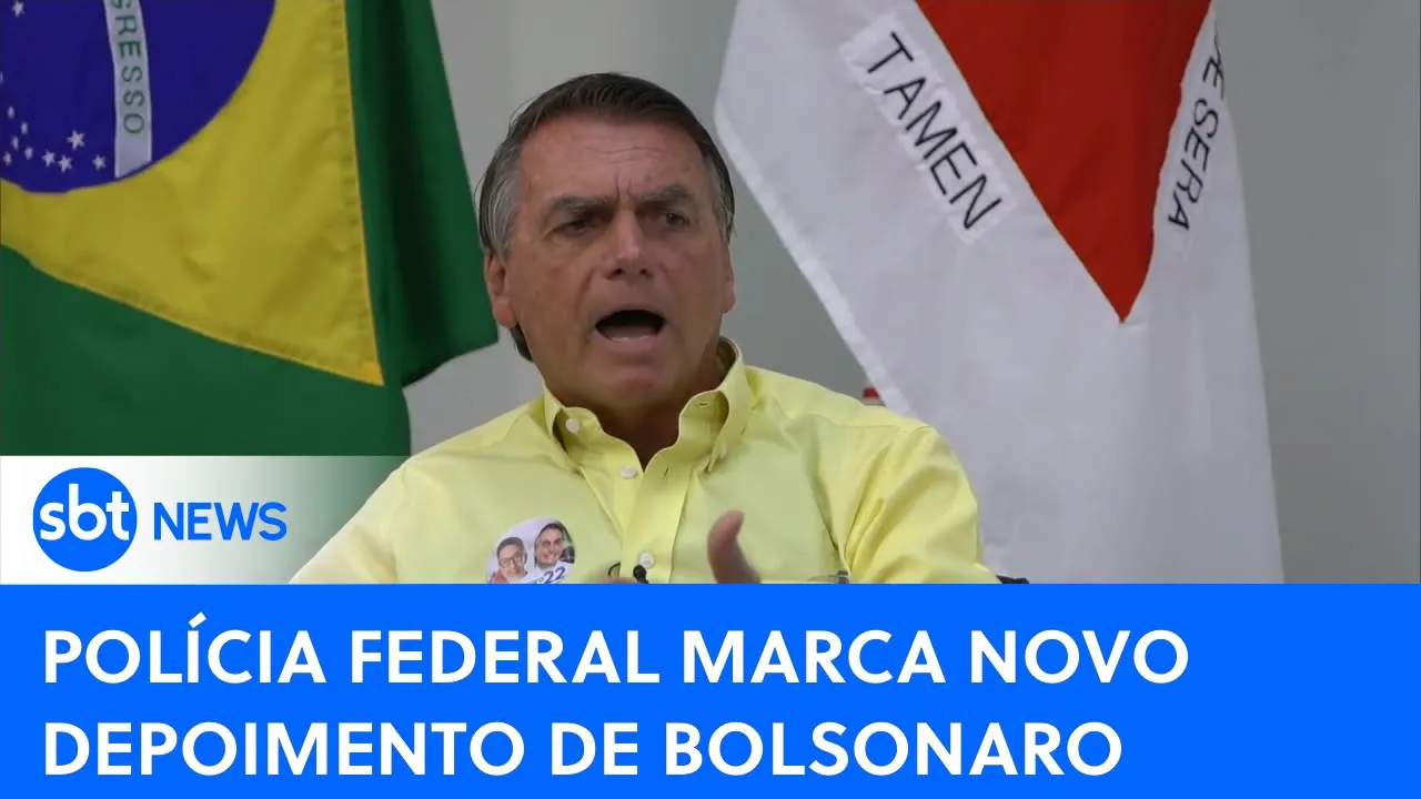 Polícia Federal marca novo depoimento de Bolsonaro | #SBTNewsnaTV (11/07/23)