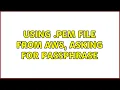 Using PEM file from AWS asking for passphrase 5 Solutions