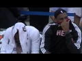 LeBron James and Dwyane Wade Kiss Cam Miami Heat at Atlanta Hawks