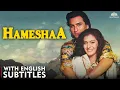 Hameshaa (1997) Full Movie | Saif Ali Khan, Kajol | 90s Bollywood Romantic Thriller | Eng CC