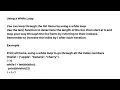 Python Loop Lists Looping through a List index numbers while loop list Comprehension