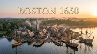 What did Boston look like in 1650 AI Reconstruction