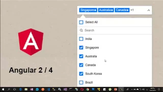 Multi Select Auto Complete Drop Down List with Angular
