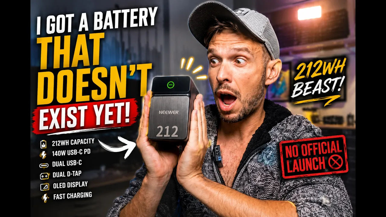 NEEWER PS212E First Look | The 212Wh V-Mount Battery Nobody Is Talking About poster