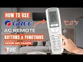 How to Use GREE AC Remote Buttons Functions Heat Pump Remote Guide Model No YAA1FB