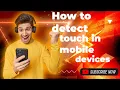 How to detect touch in mobile devices using HTML CSS and Javascript