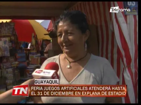 Feria juegos artificiales atenderá hasta el 31 de diciembre en explana del estadio