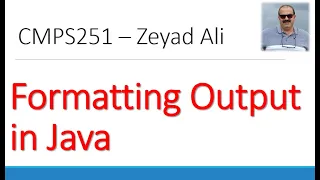 08 Formatting Output in Java Using printf and String format System out printf f d b s n