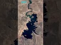 Barrage Almassiri is Shrinking Many Years|| #shorts ||#timelapse || #drought
