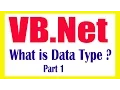 03 VB NET What are Datatypes in VB NET
