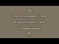 How to do a programme to Display the Sequence of Integers in Python Language - MDP Versatile
