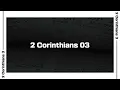 2 Corinthians 3 Bible Reading NIV